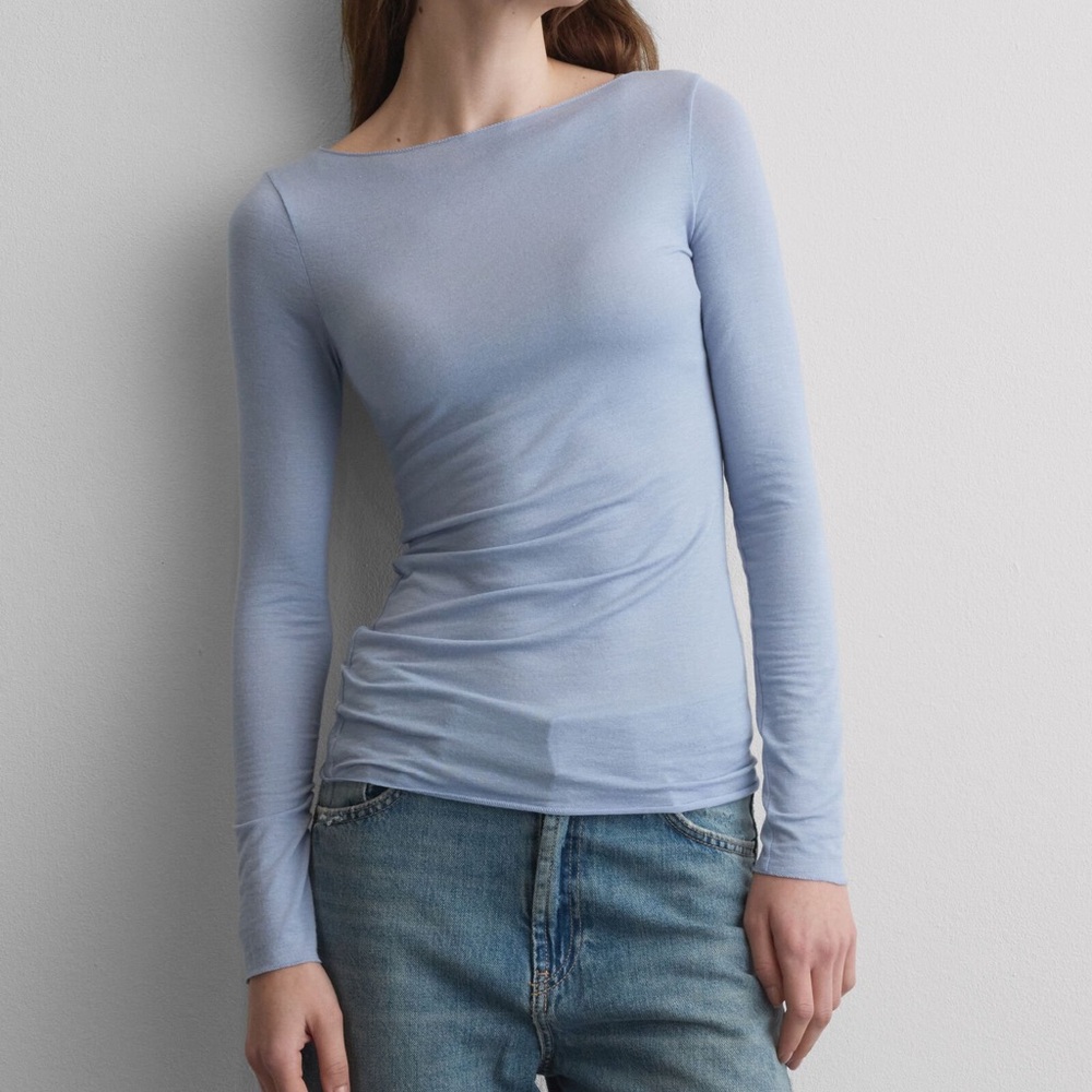 Intimissimi Boat Neck Modal Cashmere Ultralight Top